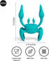 OTOTO Aqua the Crab Silicone Utensil Rest - Kitchen Gifts, Silicone Spoon Rest for Stove Top - Heat-Resistant Kitchen and Grill Utensil Holder - Non-Slip Spoon Holder Stove Organizer, Steam Releaser
