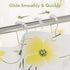 Amazer Decorative Stainless Steel Shower Curtain Hooks for Bathroom Shower Rods - Set of 12, Acrylic White