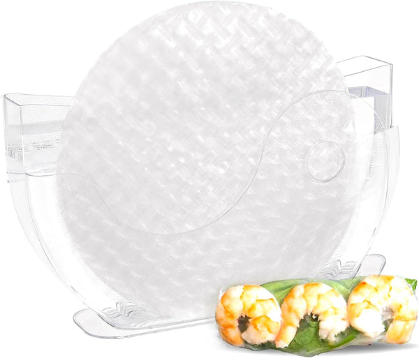 Rice Paper Spring Roll Wrappers Water Bowl Holder for Soaking Rice Paper, Making Fresh Spring Rolls (Not Included)
