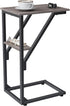NEFROM C-Shaped End Table, Small Couch Side Table, Sofa TV Tray Table for