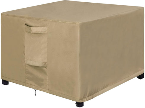 OutdoorLines Outdoor Waterproof Patio Ottoman Covers - Square UV-Proof Patio Side Table