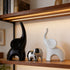 GZDDYUMYJX Set 3,Modern Elephant Statue of Ceramic Decor Statue,Good Luck Elephant,for Bookshelf Living Room Office