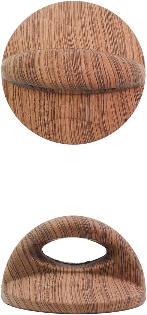 Wooden Pot Lid Top Replacement Knob for Cookware, 2 Pcs Wood
