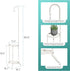 2-Tier 41" Hanging Plant Stand, Heavy Duty Metal Planter Rack - Space Saving Indoor/Outdoor Shelves with Hanging Space