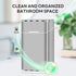 5 Counter GFWARE Toothbrush Holders with Cover - Slots Tooth Brush Holder for Bathroom, Detachable Bathroom Organizer