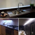 300 2835 6000K 12V 16.4ft/5m White LED Strip Lights, Waterproof cuttable SMD LED Tape, Flexible Ribbon, Kitchen Cabinet