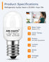 AMI PARTS W11160686 W11518235 Refrigerator Light Bulb, Waterproof Appliance Bulb Replacement for Maytag Whirlpool 6500K