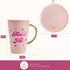 Paris Hilton Electric Mug Warmer Set, 14-Ounce Ceramic Mug with Lid, Heat Sensitive Color Changing Design