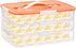 3-Layer 54 (3-Layer, BTSKY Deviled Egg Platter with Lid, Slots Deviled Eggs Carrier, Clear Portable Egg Holder