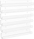 upsimples 6 Pack Clear Acrylic Shelves, 1.7" x12" Clear Wall Shelves for