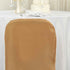 1 Set Efavormart Gold Linen Polyester Folding Chair Covers for Dining Chairs Party Wedding Banquet Outdoor Event
