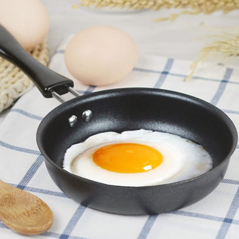 Non Stick Frying Pan, 12CM Portable Mini Frying Pan for Poached Eggs and Small Kitchen Cooking