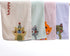 Kissvian 4 Pack Cute Cat Pattern Hand Towels, Pure Cotton Children Bathroom Towel Animals, Fingertip Bath Towels