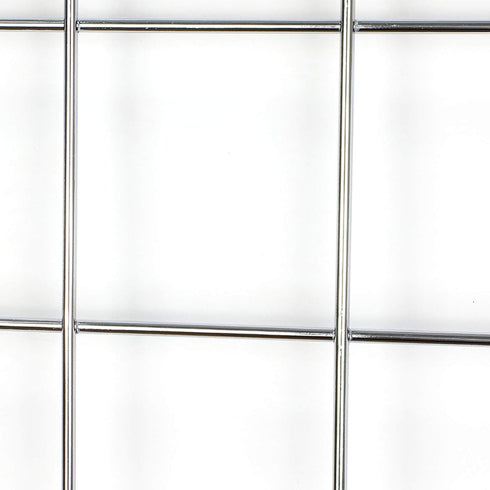 GBYAN Wall Grid Silver Wire Photo Grid Panels, 25.6"x17.7, 2 Pack Desk Wall Organizer Metal Memo Board