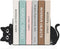 Cenjeery Peeking Cat Metal Bookends Set of 2 with Wider Base, Cute Decorative