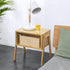 KKTONER Modern Bamboo Nightstands End Tables Bedroom with Storage Small Bedside Table for Living Room Office (Natural)