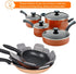 BYKITCHEN Pan and Pot Protectors, Set of 6 Larger & Thicker Protectors with Stars, Different Sizes for Cookware