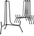 Mocoosy 4 Pack 8 Inch Improved Anti-Slip Plate Stands for Display, Picture Frame Holder Stand, Black Iron Easel Stands