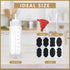8 Pack 12 oz Plastic Squeeze Squirt Bottles with Cap Lids, Perfect for Condiments, Oil, Icing, Liquids