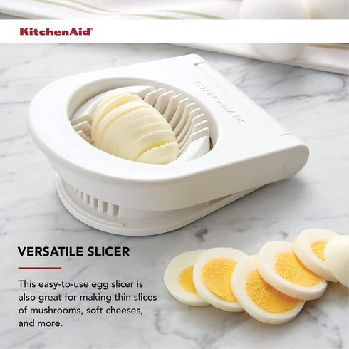 9 Inch, KitchenAid Classic Egg Slicer with Stainless Steel Wires, White