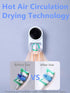 SHKI Toothbrush Cleaner & Toothbrush Holder, Cleaning and Air Drying, LED Smart Screen, Rechargeable Wall Mount