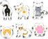Kitty Cat Cookie Cutter Set, 6 Piece Cat Face, Kitty Butt, Paw and Cute Shapes for Themed Party