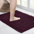 Walensee Bathroom Rug Non Slip Bath Mat, 36x24 Inch Plum Purple, Water Absorbent Super Soft Shaggy Chenille Machine