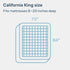 Niagara Cotton California King Mattress Topper, Pillow Top Quilted Fitted Cooling Topper for Back Pain, Fits 20 Inches