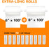 Wevac 6''x100' & 8''x100' Vacuum Seal Roll Keeper with Cutter, BPA Free, Ideal for Food Storage