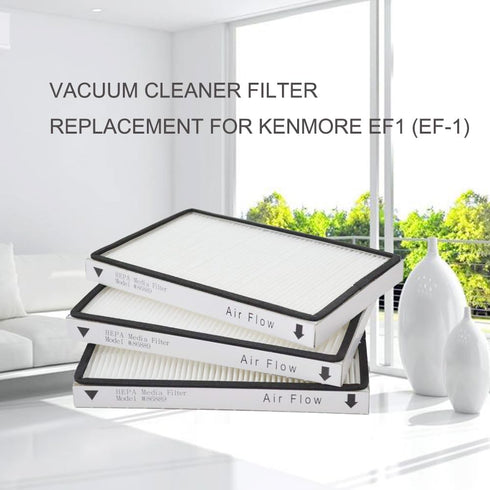 EZ SPARES 3 PCS Compatible with Kenmore EF1 (EF-1) Exhaust Vacuum Filter, Compares to 86889 HEPA Filter