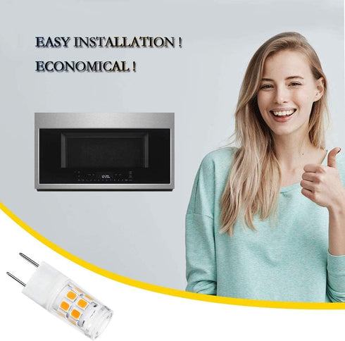 G8 3W LED Bulb WB25X10019 - 20W Halogen Replacement for GE Microwave Oven, T4 Bi-Pin Base, 120V Natural White 4000K,