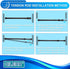 Tension Rods 28 to 48 Inches 6 Pack Adjustable Extension Black Spring Loaded Curtain Rod for Windows