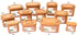 e-jen Premium Kimchi, Sauerkraut Container for Probiotic Fermentation, Inner Vacuum Lid, Earthenware Brown, 0.45 gal