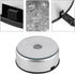 LED Colorful Lighted Display Base, Unique Rotating Crystal Stand Holder with AC US Adapter, Silver