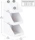 Mind Reader Coffee Tea Utensil and Condiment Station, Countertop Organizer for Kitchen, 6"L x 9"W x 16"H, White