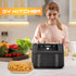 BYKITCHEN Air Fryer Liners, Set of 150, Rectangle Disposable Liners Compatible with Ninja Dual Air Fryer