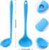 5 Pieces Silicone Ladles, Small Soup Ladle Spoon, Heat Resistant Kitchen Spoons for Cooking and Serving Sauce, Chili,