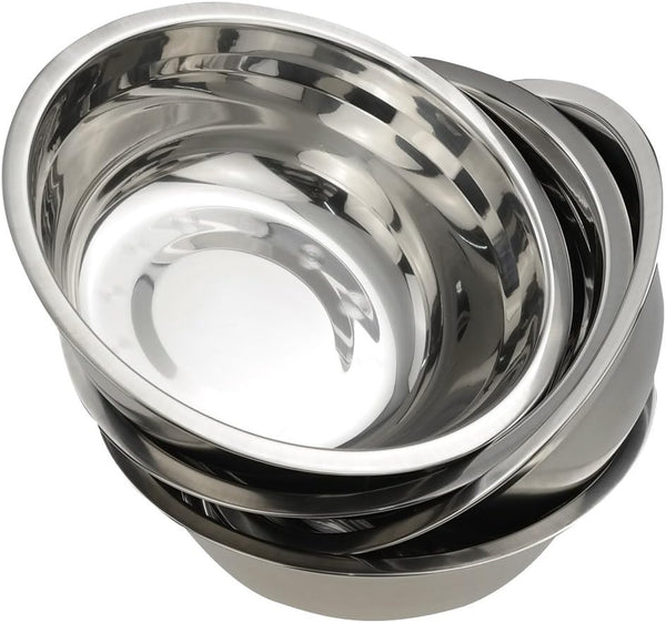 Stainless Steel Mixing Bowl Set, Set of 4