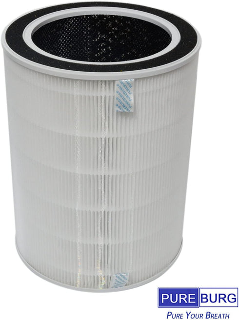 PUREBURG NDAP-01 Replacement Filter Compatible with Hestom NDAP-01 Home HEPA Air Purifiers, H13 HEPA