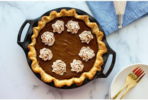 Lodge Cast Iron Pie Pan, 9 Inch for Baking