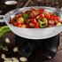 Kichvoe Stainless Steel Wok Pan with Lid, 2pcs Nonstick Frying Pan for Home Outdoor Camping BBQ, 22cm
