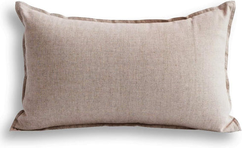 Jeanerlor Yellow Cotton Linen Decorative Lumbar Throw Pillow Case 12"x20" for Coffee Shop/Bar/Balcony (30 x 50cm)