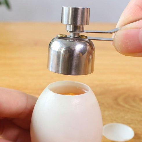 Fdit Egg Topper Cutter - Stainless Steel Eggshell Opener for Soft or Hard Boiled Eggs
