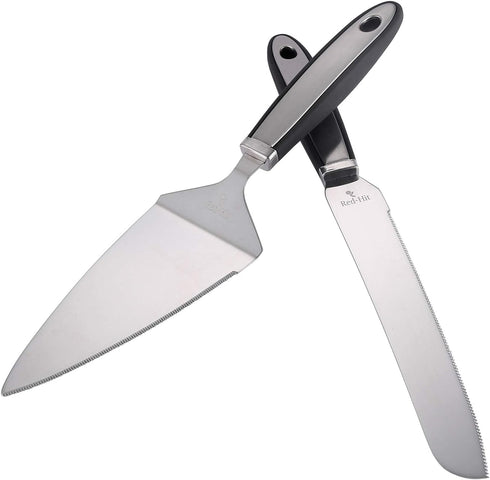 Cake Cutting Set for Wedding - Knife and Server Set, Stainless Steel Cake Cutter and Pie Spatula
