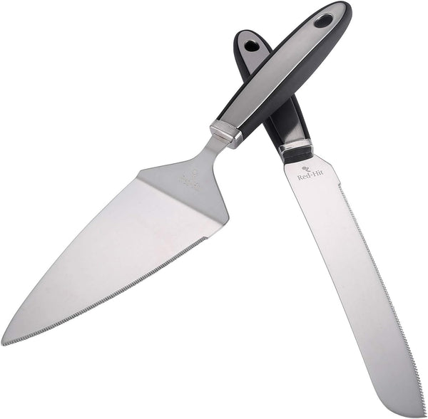 Cake Cutting Set for Wedding - Knife and Server Set, Stainless Steel Cake Cutter and Pie Spatula