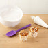 Restaurantware 50 Disposable Paper Baking Cups, 4.5 Ounce Greaseproof Oven-Ready White Muffin Liners with Gold Star