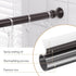 Amazer Spring Tension Shower Curtain Rod, 26-42 Inches Rust-Resistance Adjustable Bathroom Rod, No Drill, Bronze