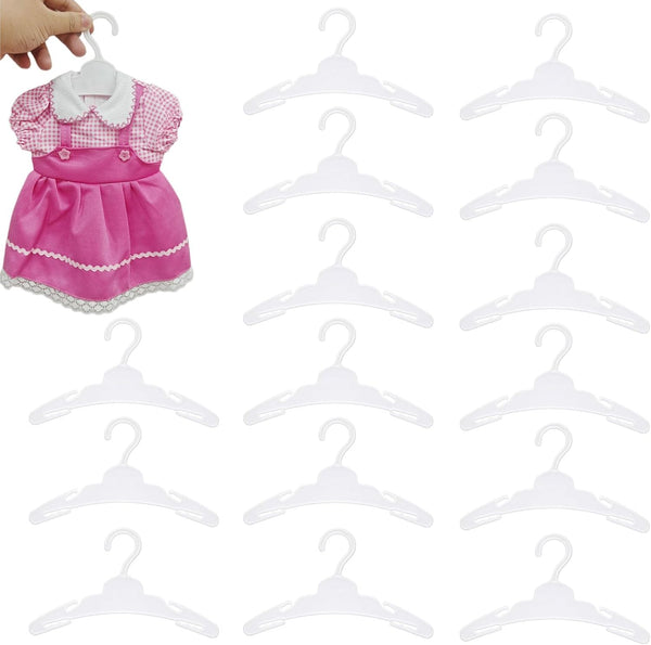 60 Pack Doll Clothes Hangers,18 inch Doll Clothes Hangers, Doll Hangers for