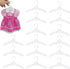 60 Pack Doll Clothes Hangers,18 inch Doll Clothes Hangers, Doll Hangers for