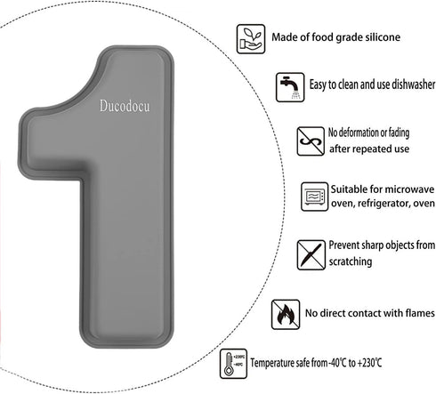 Silicone Number Cake Pan Large 3D Number Cake Mold Baking Forms Novel Cake Tins DIY Baking Mold for 13/31th Birthday Wedding Anniversary 10 inch Number of 1&3